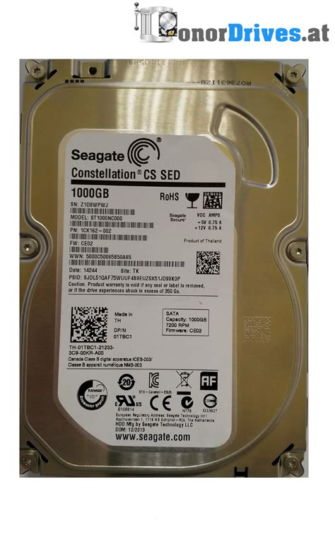 Seagate: Seagate - ST1000NC000 - 1CX162-002 - 1 TB - 100687658 Rev. C