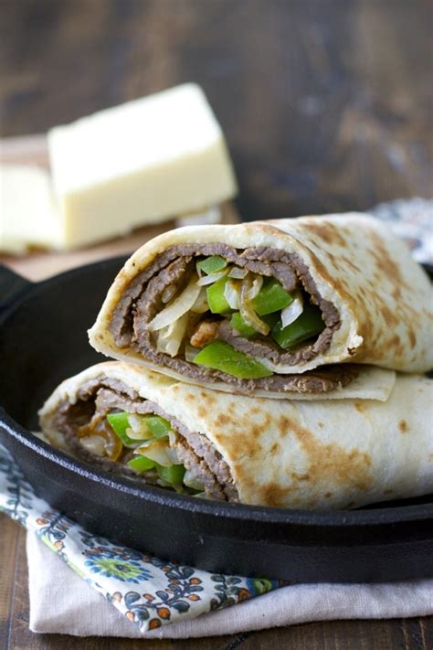 Philly Cheesesteak Wraps Recipe - Maebells