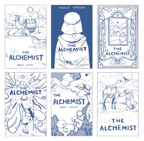 book cover for The Alchemist on Behance