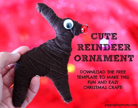 Cute and Easy Reindeer Christmas Craft