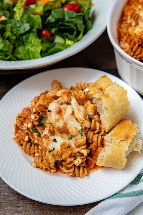 Easy Baked Rotini Recipe {Only 5 Ingredients}