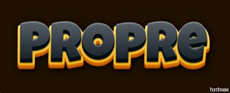 Propre Text Effect and Logo Design Word