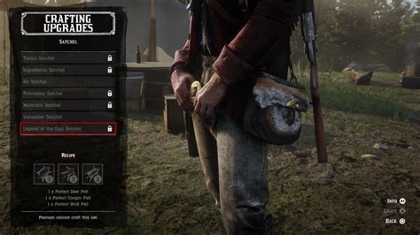 Satchel Crafting Guide – Öka lagerutrymmet., Red Dead Redemption 2 ...