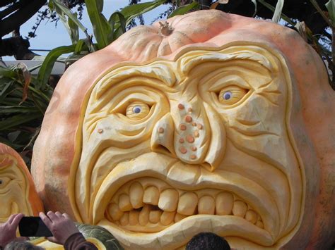 Giant carved pumpkins are part of the festival..HMB | Pumpkin carving ...