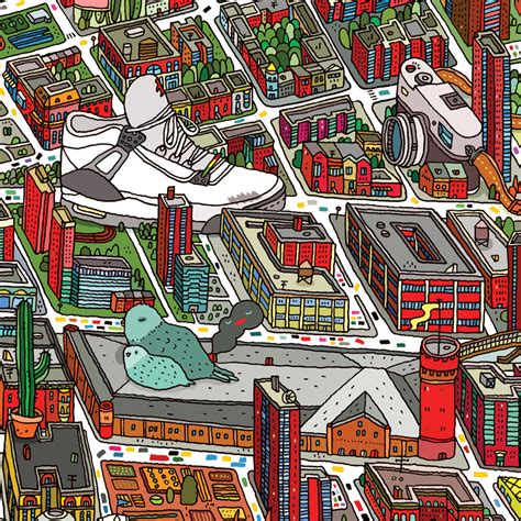 BROOKLYN illustrated map poster! on Behance