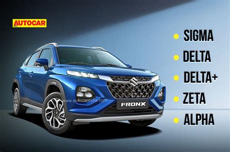 Maruti Suzuki Fronx: variants, features explained