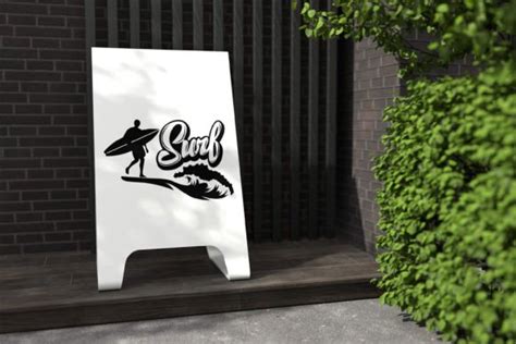 Logo Black and White - Surf Graphic by RANartLabs · Creative Fabrica