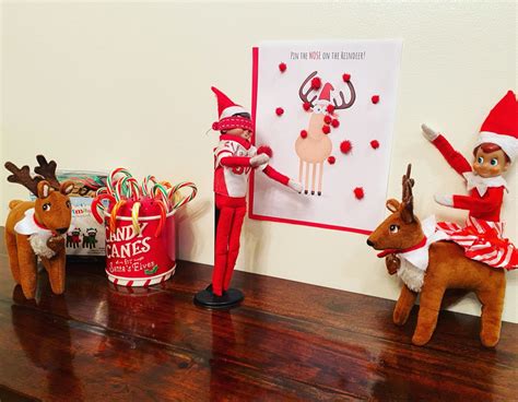 Gearing up for the reindeer games with some pin the nose on the ...