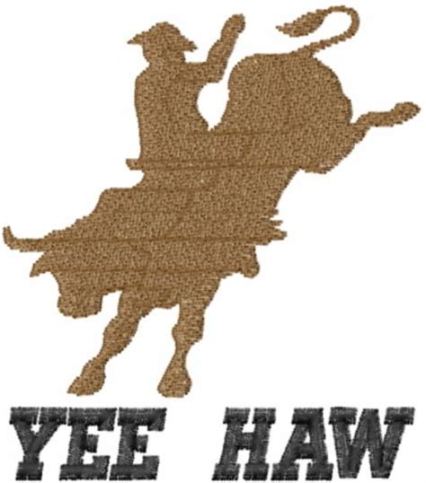 Cowboy Yee Haw Machine Embroidery Design | Embroidery Library at GrandSlamDesigns.com