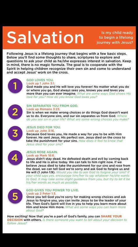 Kids Salvation: Easy guide to walk your child through when you think they are ready to accept ...