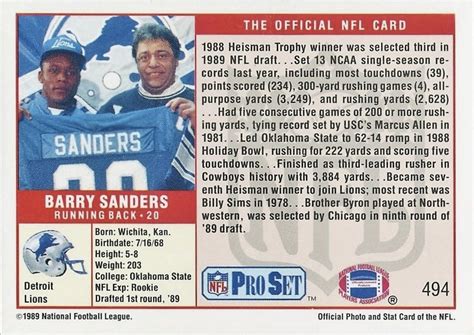 Barry Sanders Rookie Cards: The Ultimate Collector’s Guide - Old Sports Cards