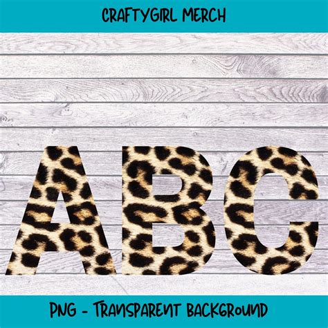 PNG Alphabet Letters, Leopard Print Alphabet, Alphabet Clip Art, PNG ...