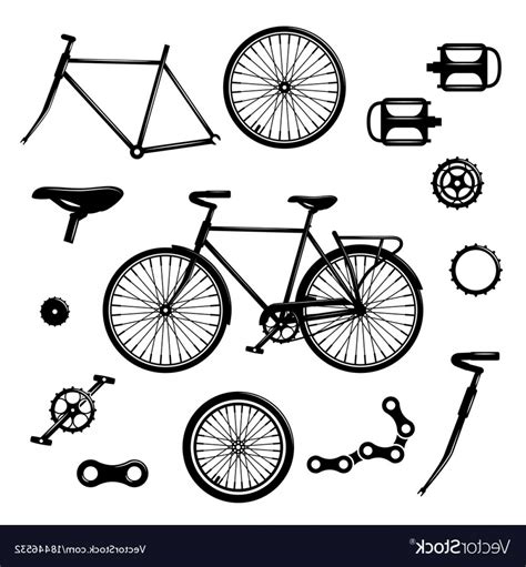 Bike Parts Vector at Vectorified.com | Collection of Bike Parts Vector ...