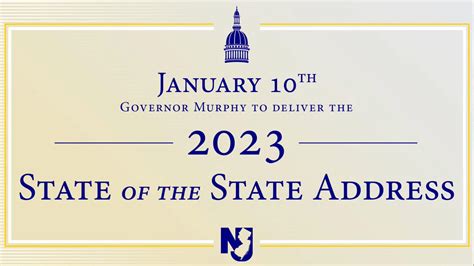 2023 State of the State Address - On New Jersey