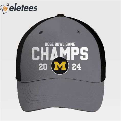 Michigan Rose Bowl Champs 2024 Hat