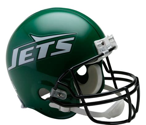 New York Jets Vsr4 Authentic Throwback Helmet - New York Jets Helmets - Free Transparent PNG ...