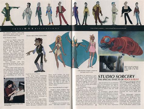 an article in a magazine about the art and making of animation ...