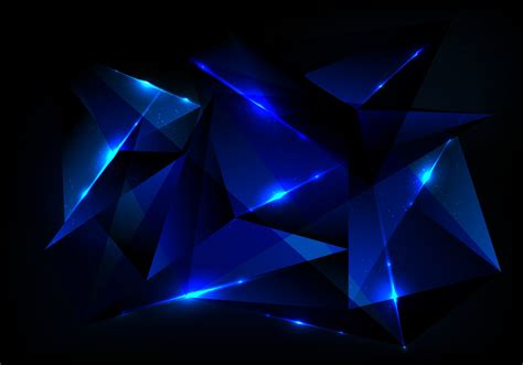 Abstract futuristic technology concept with blue polygonal pattern and ...