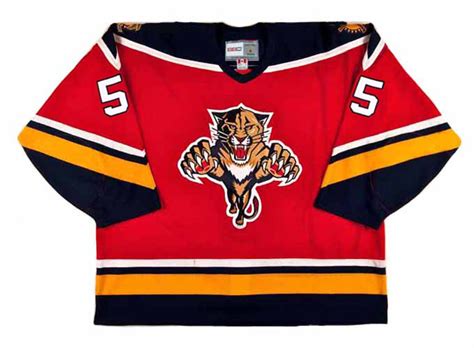 Ed Jovanovski 1996 Florida Panthers Away Vintage Throwback NHL Hockey Jersey