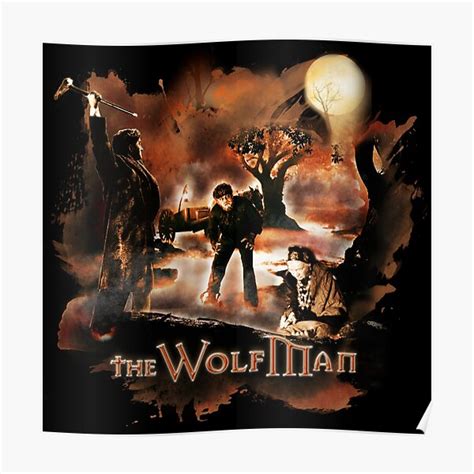 "The Wolfman" Poster for Sale by JulioCampos | Redbubble