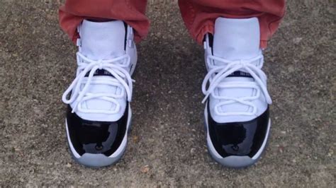 Air Jordan 11 XI Retro "Concord" on feet - YouTube