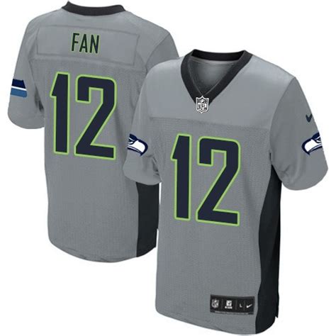 NFL 12th Fan Seattle Seahawks Limited Nike Jersey - Grey Shadow