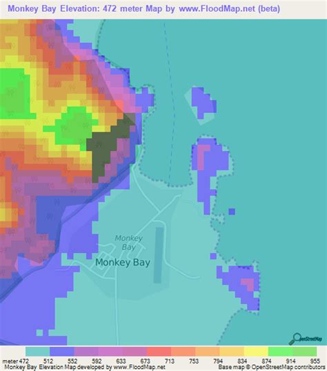 Elevation of Monkey Bay,Malawi Elevation Map, Topography, Contour