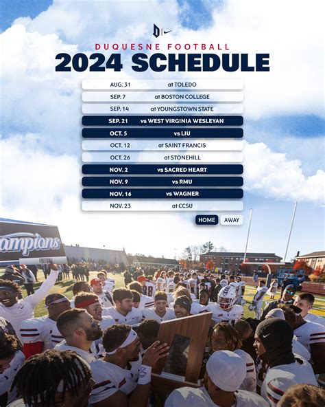 Duquesne Dukes Fan Forum » 2024 Dukes Schedule