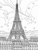 Eiffel Tower coloring Pages sketch template