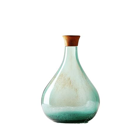 Boho Colored Aesthetic Glass Vase With Classic Shape With Cork, Vase ...