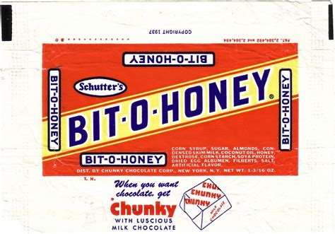 1960s Bit-O-Honey – Candy Wrapper Archive