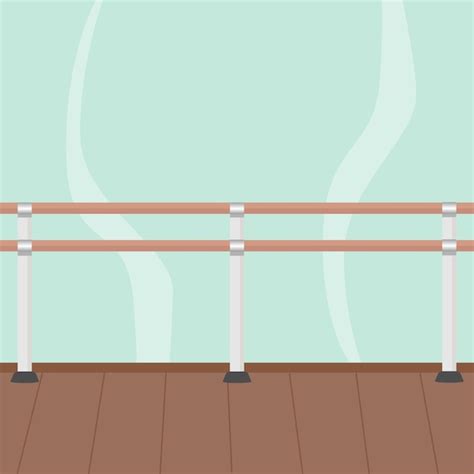 Premium Vector | Vector illustration of a ballet studio background