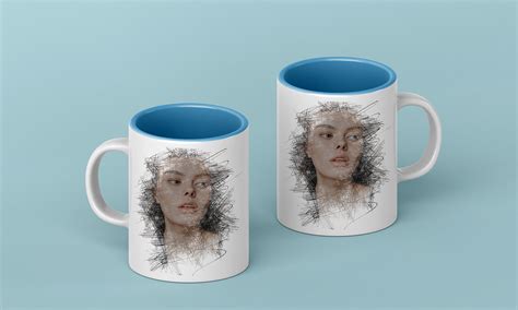 Print on demand on mugs and shirts on Behance