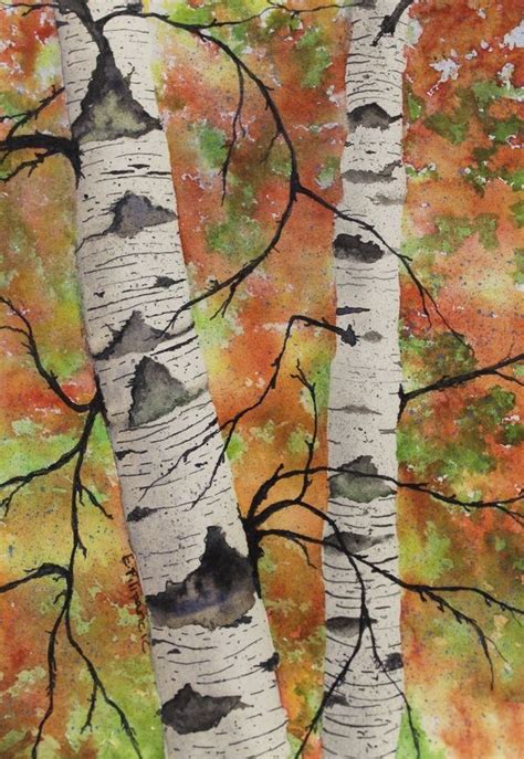 Pin by Susan Ruprecht on Art | Watercolor trees, Birch tree art, Tree art