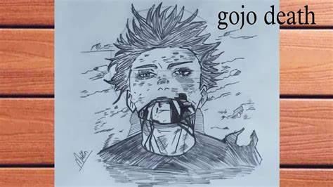 gojo death!! || how to draw gojo satoru || how to draw anime step by ...