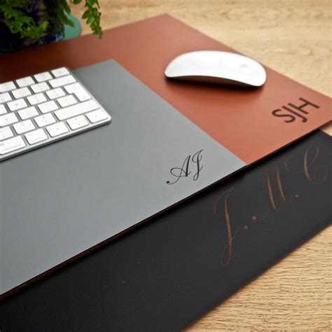 Large Leather Desk Mat By Artbox | notonthehighstreet.com