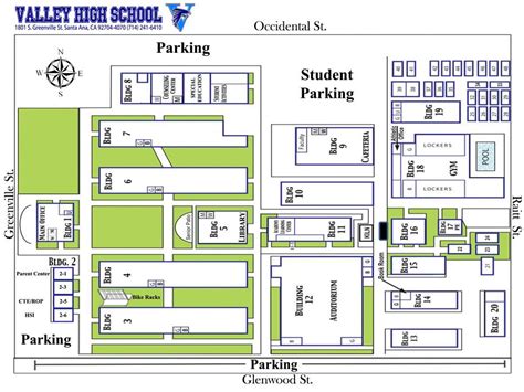 High School Campus Maps / Valley High School