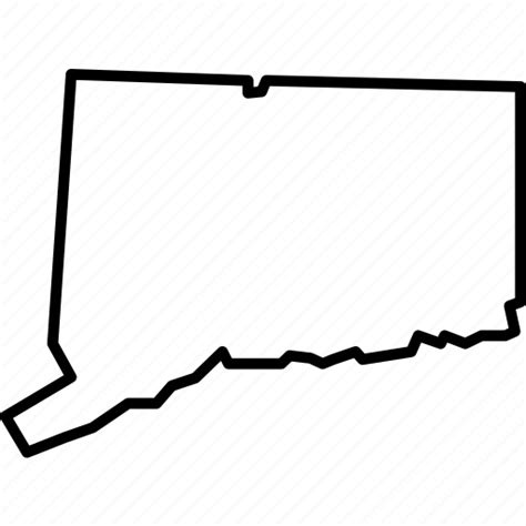 Best Templates: Connecticut Map Outline