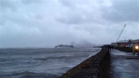 Porthcawl Pier, South Wales, UK Storm Saturday 2nd November 2013 - YouTube