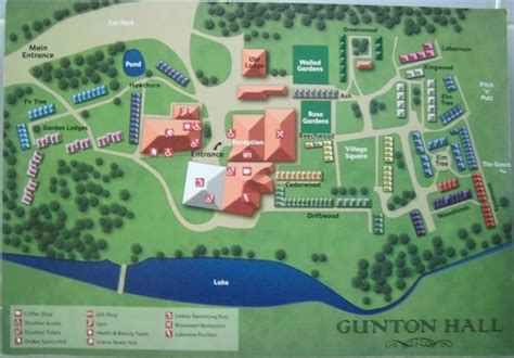 Map of Gunton Hall - Picture of Warner Leisure Hotels Gunton Hall ...