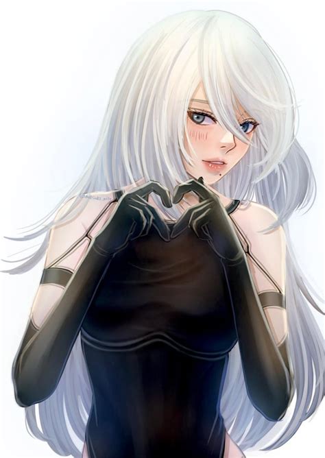 I re-drew and digitally painted the 2B character poster for Soul ...