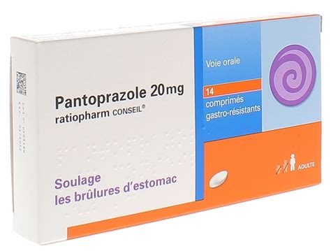 Pantoprazole 20 mg Teva conseil 14 comprimés gastro-résistant