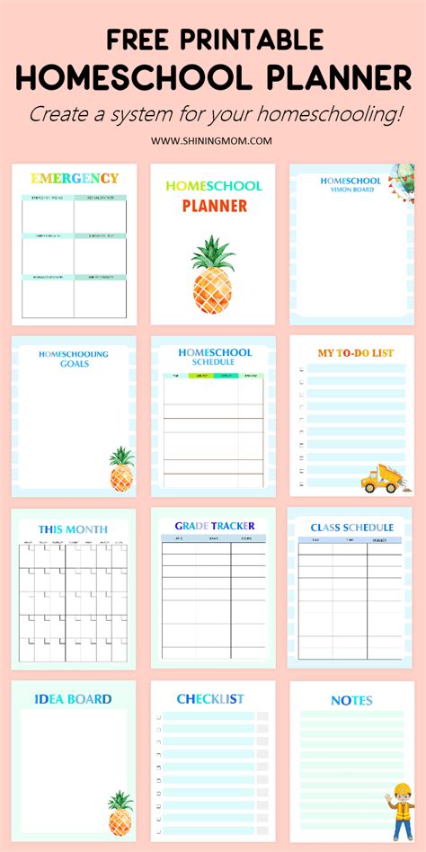 The Best Homeschool Planner in Printable PDF for Free Download!