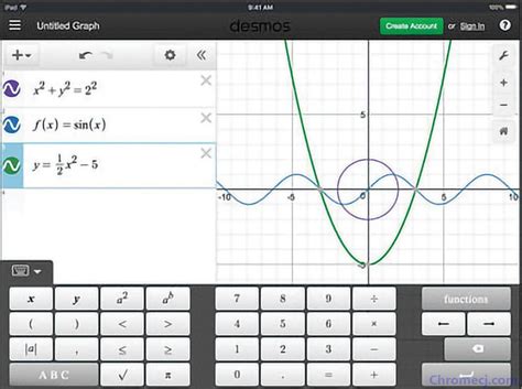 Desmos Graphing Calculator插件 - 数学学习插件 - Chrome生产工具插件 - 画夹插件网