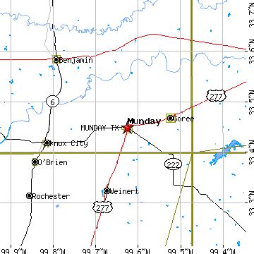 Munday, Texas (TX) ~ population data, races, housing & economy