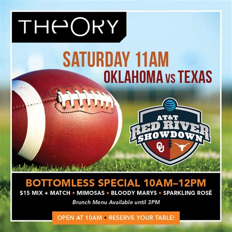 Come and Watch the Red River Showdown at Theory! - Theory