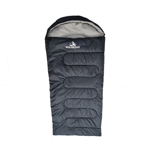 Camping Sleeping Bag Black - Camping Shack Australia