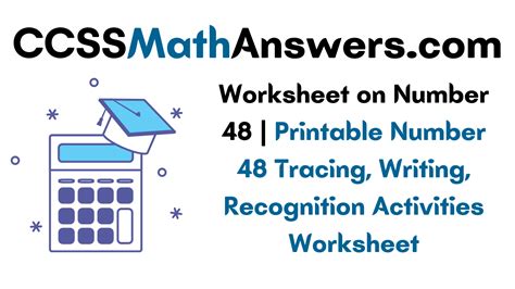 Worksheet on Number 48 | Printable Number 48 Tracing, Writing ...