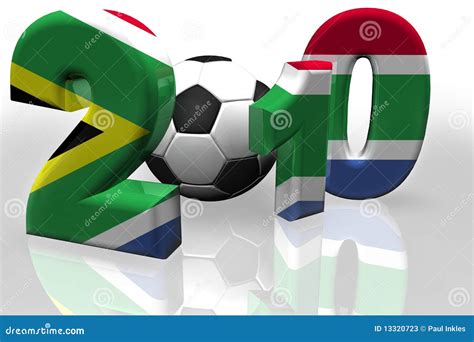 World Cup 2010 South Africa Flag Stock Illustration - Illustration of bright, single: 13320723