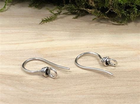 Ear Wires Sterling Silver Ear Wires Earwires Earring - Etsy